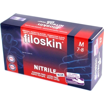 Γάντια νιτριλίου μπλε Filoskin X-Large