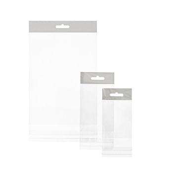 Σακουλάκι πολυπροπυλενίου με αυτοκόλλητο κλείσιμο & τρύπα 5*6,5cm (100αδα)