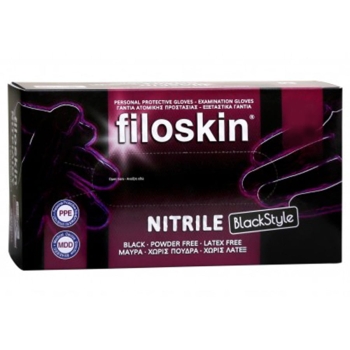 Γάντια νιτριλίου μαύρα Filoskin X-Large