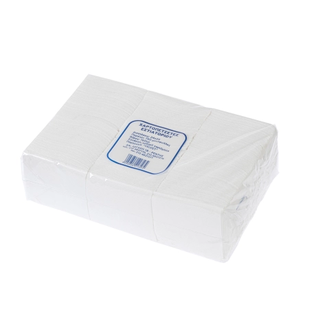 Χαρτοπετσέτες εστιατορίου λευκές 24*24cm 750φύλλα