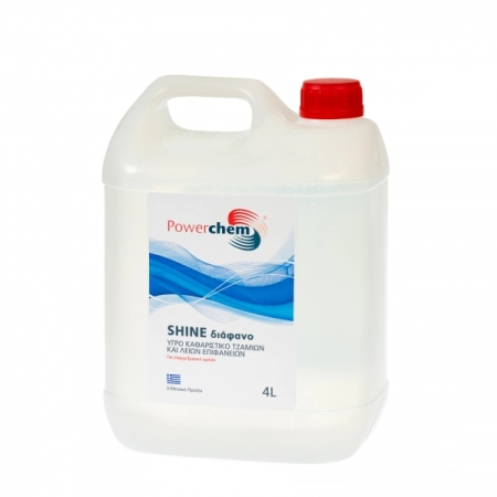 Καθαριστικό υγρό τζαμιών shine 4lt